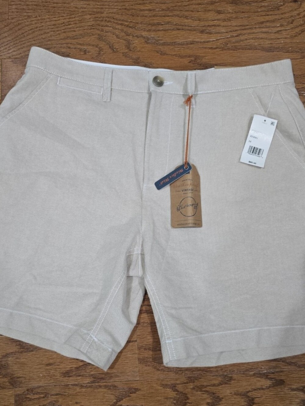 Weatherproof Mens Khaki Shorts 34 NWT